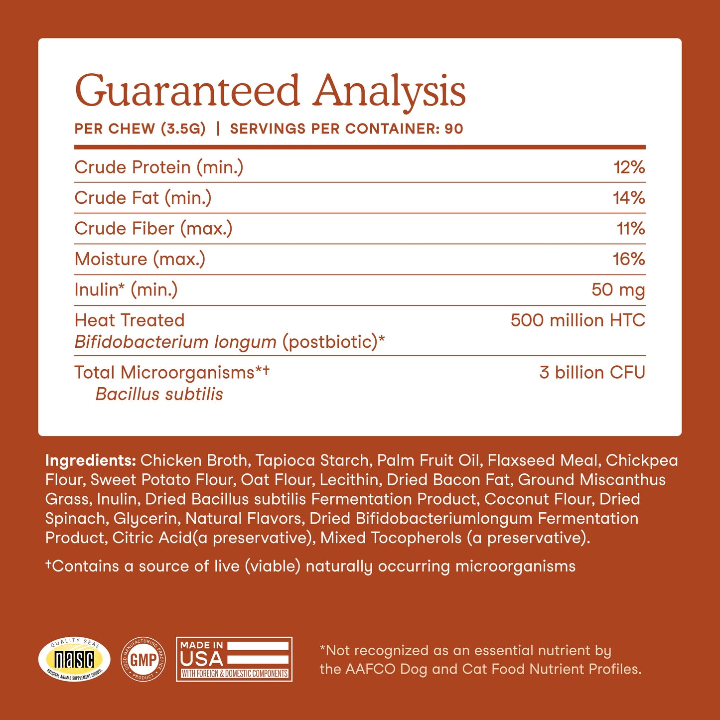 Probiotics Soft Chews(90 Chews)