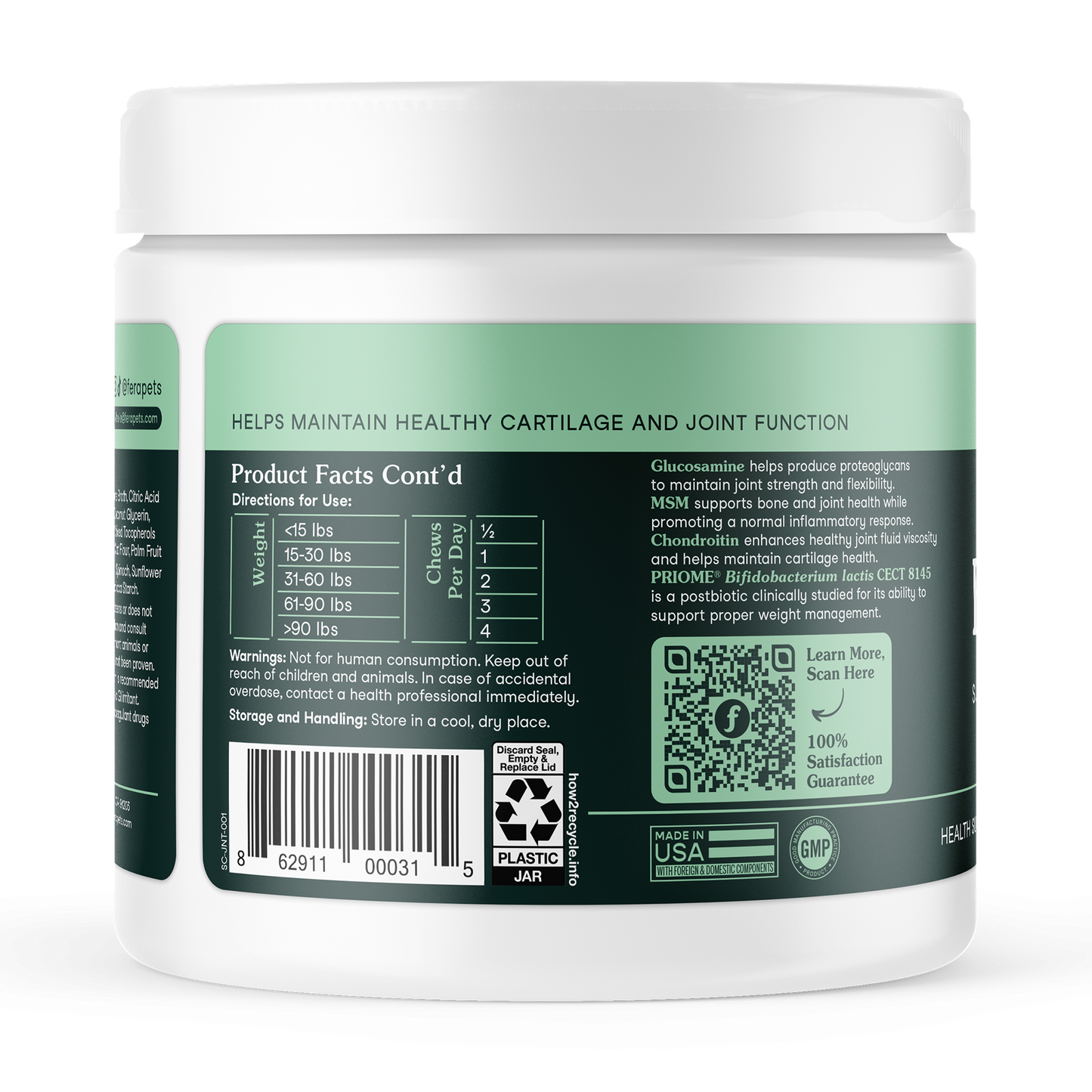 Hip + Joint Support for Dogs(90 Chews)